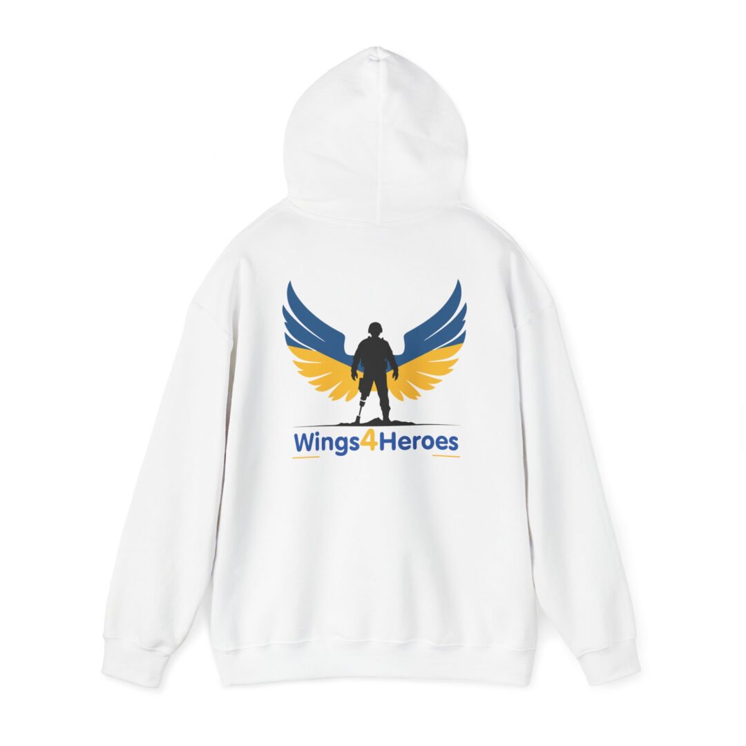 Wings of Heroes Unisex Hooded Sweatshirt - Inspirational Design for Everyday Comfort - Image 3