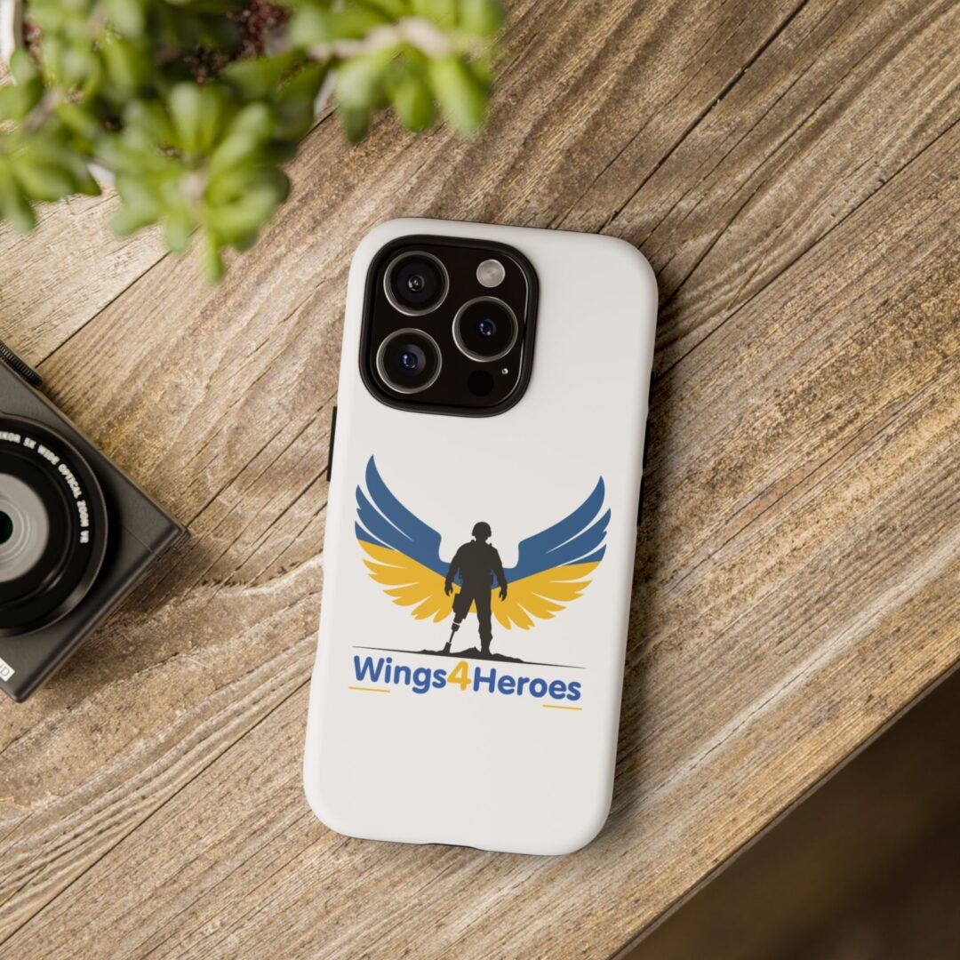 Wings4Heroes Tough Phone Case - Durable Military Support Design - Image 3