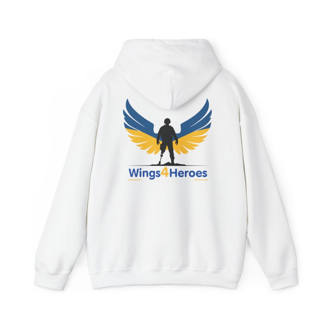 Wings of Heroes Unisex Hooded Sweatshirt - Inspirational Design for Everyday Comfort - Image 2