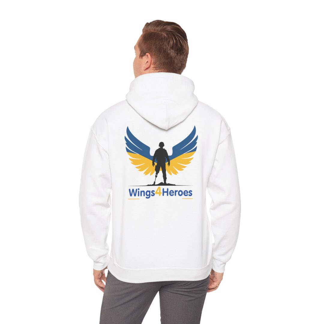Wings of Heroes Unisex Hooded Sweatshirt - Inspirational Design for Everyday Comfort - Image 5