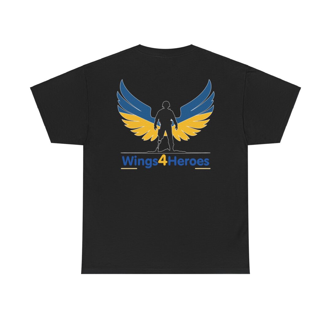 Wings for Heroes Unisex Heavy Cotton Tee - Inspirational Design for Everyday Heroes - Image 8