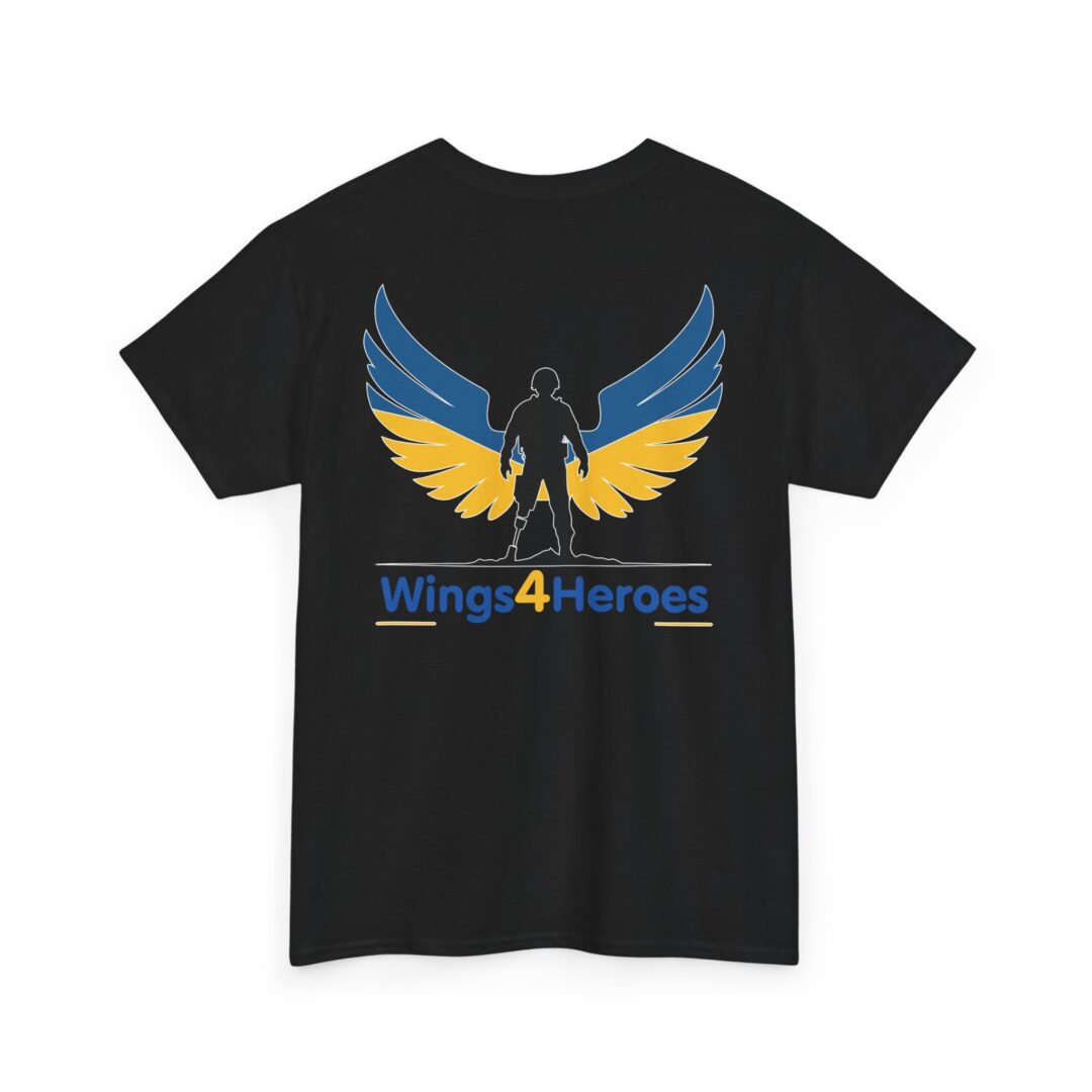 Wings for Heroes Unisex Heavy Cotton Tee - Inspirational Design for Everyday Heroes - Image 10