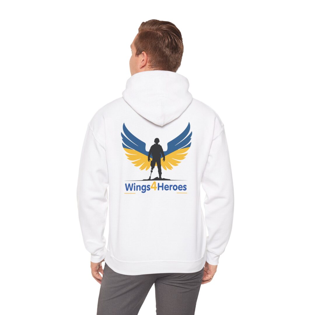 Copy of Wings of Heroes Unisex Hooded Sweatshirt - Inspirational Design for Everyday Comfort - Image 5